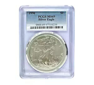 1996 $1 アメリカン シルバー イーグル MS69 PCGS｜WORLD RESOURCE【KING店】 102,245円