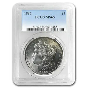 1886 モルガン ドル MS-65 PCGS