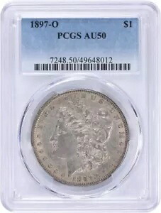 1897-O モーガン シルバー ダラー AU50 PCGS 101,035円