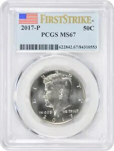 2017-P ケネディ ハーフ MS67 PCGS ファースト ストライク