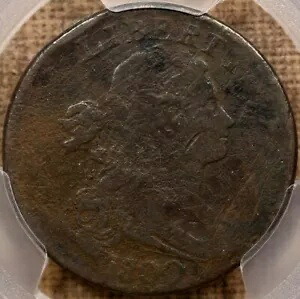 1800/79 NC.6 R6+ ドレープバスト ラージセント、PCGS VG デット、希少!デビッド・カーンレアコイン