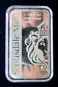 スコッツデール ライオン銀貨 1オンス 2枚セット スコッツデール ライオン銀貨 1オンス 2枚セット