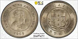 イギリス領ジャマイカ、1905 年エドワード 7 世ファーシング。 PCGS MS 65。192,000 ミント。｜WORLD RESOURCE【KING店】
