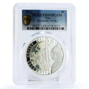 ニウエ 1 ドル アレクサンダー ネフスキー グランド プリンス PR69 PCGS カラー銀貨 2012｜WORLD RESOURCE【KING店】