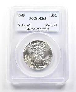 1940 ウォーキング リバティ ハーフダラー MS65 PCGS *2046｜WORLD RESOURCE【KING店】 101,750円