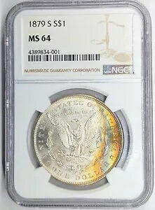 1879 S MS64 Ngc モーガン レインボークレセント調色｜WORLD RESOURCE【KING店】