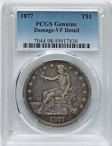 1877 貿易銀ドル $1 PCGS VF 詳細|WORLD RESOURCE【KING店】