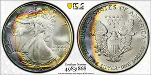 1986 MS67 シルバー イーグル トーン PCGS|WORLD RESOURCE【KING店】