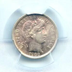 1900-S バーバー ダイム、PCGS AU58|WORLD RESOURCE【KING店】