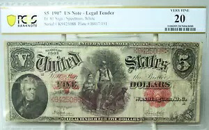 1907 年 $5 法定通貨「WOODCHOPPER」Fr#91 PCGS VF20 コメントなし #5088｜WORLD RESOURCE【KING店】
