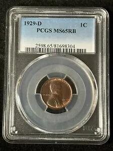 トーン 1929 D リンカーン ウィート セント PCGS MS65 RB|WORLD RESOURCE【KING店】