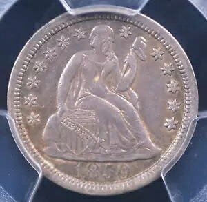 1850 「星付き」 シーテッド リバティ ダイム PCGS VERY CHOICE XF45 オリジナル アピール|WORLD RESOURCE【KING店】
