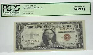 シリーズ 1935-A $1 ハワイ シルバー証明書ノート PCGS V Ch New 64 PPQ Fr#2300｜WORLD RESOURCE【KING店】