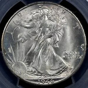 1946-S 50c ウォーキング リバティ ハーフダラー PCGS MS 66|WORLD RESOURCE【KING店】