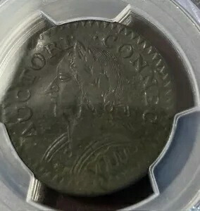 1787 コネチカット 1/2 セント ラフィング ヘッド PCGS 認定 - VF 詳細 - 美しい!｜WORLD RESOURCE【KING店】