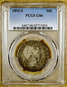 1893-S PCGS G06 理容室ハーフダラー - ベターデート|WORLD RESOURCE【KING店】