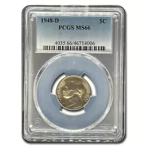 1948-D ジェファーソン ニッケル MS-66 PCGS｜WORLD RESOURCE【KING店】 103,950円