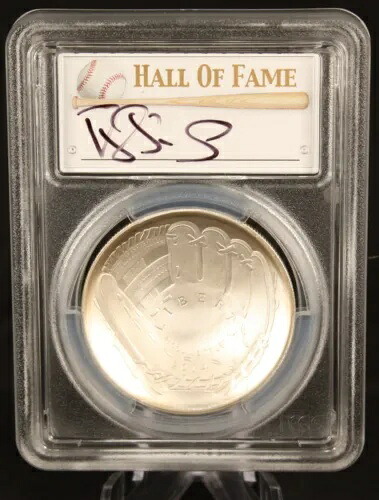 2014 シルバー 1 ドル PCGS MS70 野球殿堂入り ダリル ストロベリー サイン入り｜WORLD RESOURCE【KING店】