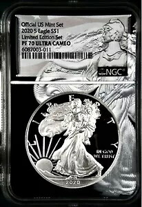 限定版セットの 2020 S プルーフ シルバー イーグル PCGS PR70UCAM｜WORLD RESOURCE【KING店】