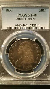 1832年 小文字 キャップドバスト ハーフダラー * 0.111 * PCGS XF40｜WORLD RESOURCE【KING店】