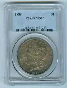 1889 PCGS MS-63 非常に濃い虹色トーンのモーガンドル|WORLD RESOURCE【KING店】