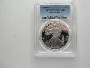 1998-P $1 PCGS PR70DCAM シルバー イーグル｜WORLD RESOURCE【KING店】 103,950円