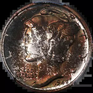 1945-S マーキュリー ダイム PCGS MS66 FB 極上のアイアピール ストロングストライク｜WORLD RESOURCE【KING店】