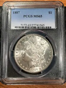 1887 モーガン シルバー ダラー - PCGS MS 65 - 高品質スキャン #1565｜WORLD RESOURCE【KING店】