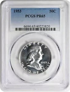 1953 年 フランクリン シルバー ハーフダラー PR65 PCGS｜WORLD RESOURCE【KING店】