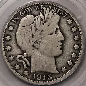 1915 バーバー ハーフダラー PCGS F-12 - スイート コイン!｜WORLD RESOURCE【KING店】