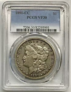 PCGS VF30 1891-CC モーガン シルバー 1 ドル (カーソンシティ造幣局)|WORLD RESOURCE【KING店】