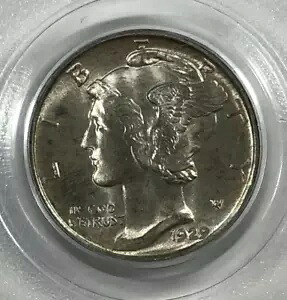 1929-D マーキュリー ダイム。 .10。 PCGS MS65 FB。サテンオリジナルジェム。｜WORLD RESOURCE【KING店】