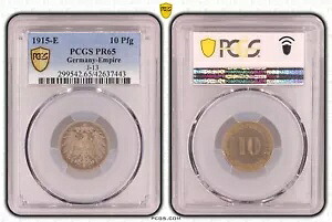 Empire 10 Pfennig 1915 E ホルダー PCGS PR65 プルーフ nswleipzig｜WORLD RESOURCE【KING店】