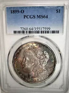 1899 O トーンド モーガン $ PCGS MS 64????美しいレインボー表面トーニング????｜WORLD RESOURCE【KING店】 133,100円