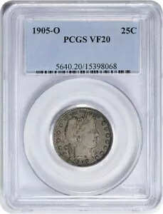 1905-O バーバー シルバー クォーター VF20 PCGS｜WORLD RESOURCE【KING店】 130,900円