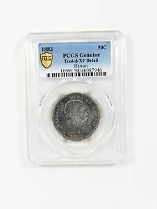 1883 ハワイ カラカウア ハーフダラー 50C コイン PCGS XF 詳細 - ゴールド シールド ???｜WORLD RESOURCE【KING店】