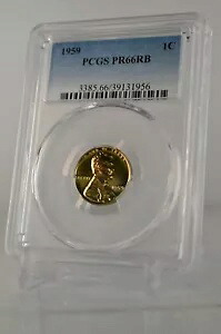 PR66RB 1959 レッド ブラウン リンカーン ペニー PCGS グレード 1C プルーフ コイン 非常に希少な 1 セント｜WORLD RESOURCE【KING店】