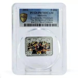 アンドラ 5 ダイナーズ イエスの奇跡 群衆を養う PR70 PCGS 銀貨 2012｜WORLD RESOURCE【KING店】