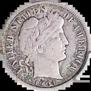 1904-S バーバーダイム PCGS VF25 極上のアイアピール ストロングストライク｜WORLD RESOURCE【KING店】