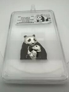 2017 クック諸島 ラッキー パンダ アンティーク仕上げ - PCGS MS70 ファースト ストライク。｜WORLD RESOURCE【KING店】