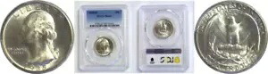 1935-D 25C ワシントン クォーター PCGS MS-63｜WORLD RESOURCE【KING店】