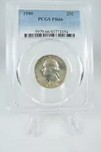 1940-P PCGS PR66 ワシントン クォーター プルーフ 25C｜WORLD RESOURCE【KING店】