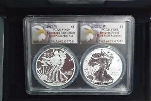 2013-W ウエストポイント シルバー イーグル 2 コイン ボックス セット PCGS PR69/MS69 リバース/エンハンスド｜WORLD RESOURCE【KING店】