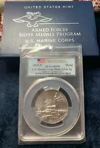 2022-P 米国海兵隊 マット 2.5 オンス シルバー メダル PCGS MS 70 ファースト ストライク|WORLD RESOURCE【KING店】