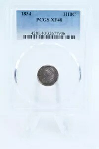 1834-P PCGS XF40 キャップド バスト ハーフ ダイム ビジネス ストライキ｜WORLD RESOURCE【KING店】