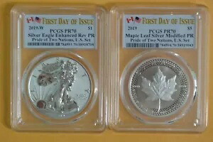 2019 プライド オブ ツー ネーションズ 2 コイン セット PCGS PR70/PR70 発行初日｜WORLD RESOURCE【KING店】 140,800円