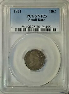 1821 キャップド バスト ダイム、PCGS VF25......タイプ コイン会社｜WORLD RESOURCE【KING店】