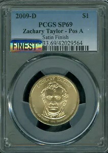 2009 D ザッカリー テイラー ドル PCGS SP69 PQ SF POS A MAC 最高級 & スポットレス レア *｜WORLD RESOURCE【KING店】