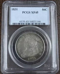 1831 キャップド バスト ハーフダラー PCGS XF 45 米国造幣局 50C コイン｜WORLD RESOURCE【KING店】