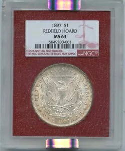 1897年 $1 モルガン ドル レッドフィールド ホード NGC MS63｜WORLD RESOURCE【KING店】 167,200円